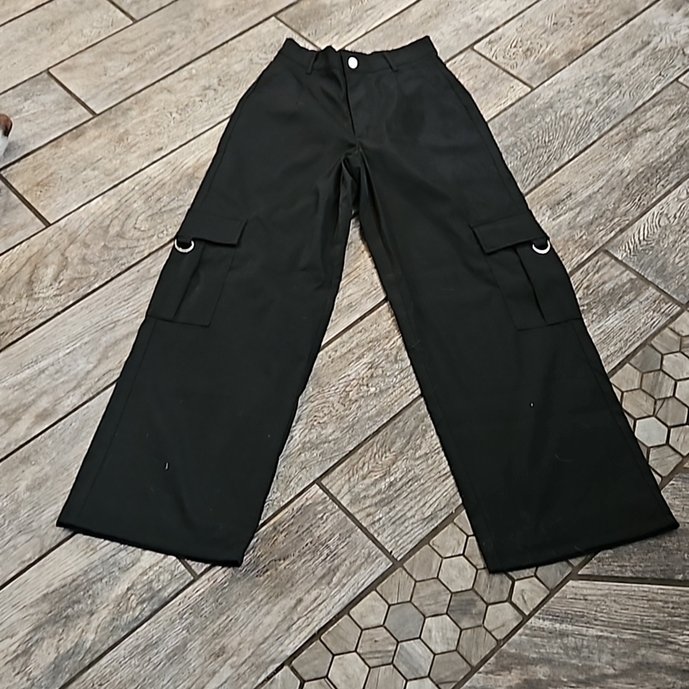 90s Wide Leg Cargo Pants Size Small
